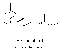 Strukturformel von Bergamotenal