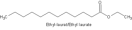 Strukturformel Ethyl-laurat