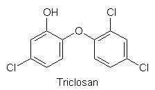 Strukturformel von Triclosan (1580 Byte)